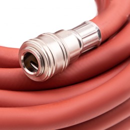 Stels Шланг пневматический резиновый, 10 x 16 мм, 24 бар, армированный, быстросъемное соединение, 20 м 57023