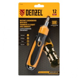 Denzel Отвертка реверсивная, механизм SmartPush 12 шт, S2 // 7711611