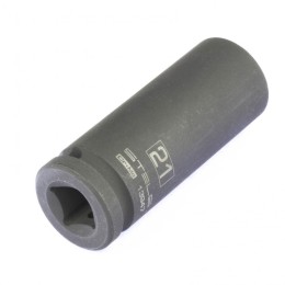 Stels Головка ударная удлиненная шестигранная, 21 мм, 1/2, CrMo 13947