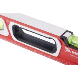 Matrix Уровень алюминиевый, магнит, фрезерованный, 3 глазка (1 зеркальный), двухкомпонентные рукоятки, 600 мм 34731