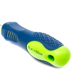 Сибртех Отвертка, SL4 х 150 мм, CrV, двухкомпонентная рукоятка 11863