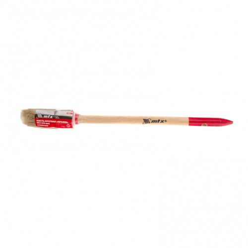 Кисть круглая, Профи №2 (20 мм), натуральная щетина, деревянная ручка 82041