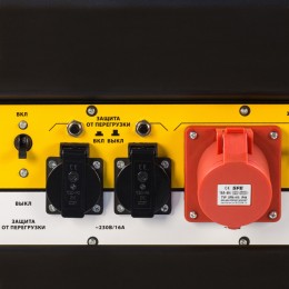 Denzel Генератор бензиновый PS 80 E-3, 6.6 кВт, 400 В, 25 л, электростартер 946954