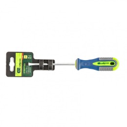 Сибртех Отвертка, SL4 х 100 мм, CrV, трехкомпонентная рукоятка 11805