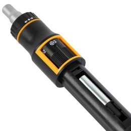 Denzel Отвертка реверсивная с револьверным механизмом, 11 шт, сталь S2 // 7711601