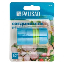 Palisad Соединитель пластмассовый, быстросъемный для шланга 1/2, однокомпонентный Luxe 66256