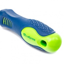 Сибртех Отвертка, SL5 х 150 мм, CrV, двухкомпонентная рукоятка 11869