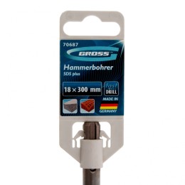 Gross Бур по бетону Pro, 18 х 300 мм, SDS Plus 70687