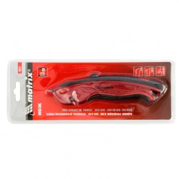 Matrix Нож, 19 мм, выдвижное трапециевидное лезвие "Quick blade", эргономичная двухкомпонентная рукоятка, 3 лезвия 78925