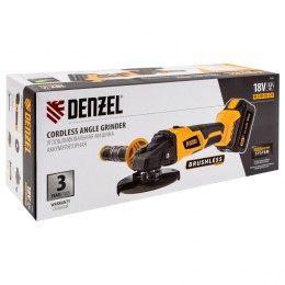 Denzel Машина углошлифовальная аккумуляторная BLG-IB-18-125, бесщеточная BLG-IB-18-125, Li-ion, 18 В 27003