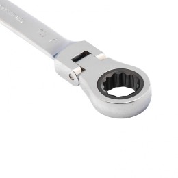 Matrix Ключ комбинированный трещоточный, 15 мм, CrV, шарнирный, зеркальный хром 14828