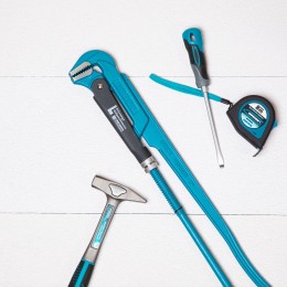 Gross Ключ трубный рычажный 2, №3, цельнокованый, CrV, тип "L" 15605