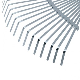 Palisad Грабли веерные стальные, 450 мм, 22 плоских зуба, регулируемая тулейка, без черенка, 617025