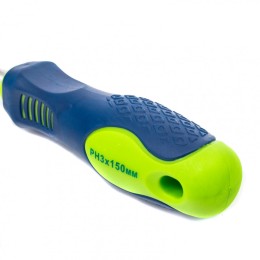 Сибртех Отвертка, PH3 х 150 мм, CrV, двухкомпонентная рукоятка 11851