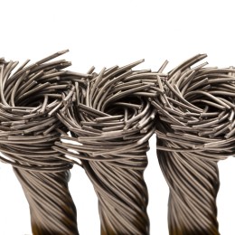 Denzel Щетка для УШМ, 100 мм, "Чашка", крученая нержавеющая проволока 0.5 мм, М14 746283