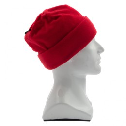 Сибртех Шапка с отворотом из флиса для взрослых, размер 56-57, красная 68821