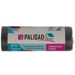 Palisad Пакеты для мусора 20 л x 30 шт. серые, Home 927015