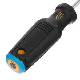 Denzel Отвертка SL5x75 мм, CrV, трехкомпонентная рукоятка 12194