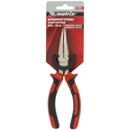 Matrix Длинногубцы изогнутые Nickel, 160 мм, никелированные, двухкомпонентные рукоятки 17420