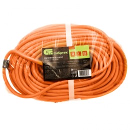 Сибртех Удлинитель-шнур силовой 30 м, 16А, тип УХ16, ПВС, усиленный, 1 розетка без заземления 95833