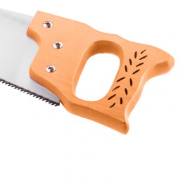 Sparta Ножовка по дереву, 400 мм, 7-8 TPI, каленый зуб, линейка, деревянная рукоятка 231855