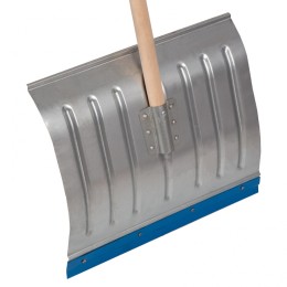 Сибртех Лопата для уборки снега алюминиевая, 430 х 370 х 1350 мм, деревянный черенок, Россия, 61582