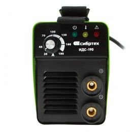 Сибртех Аппарат инверторный дуговой сварки ИДС-190, 190 А, ПВ 80%, диаметр электрода 1.6-4 мм 94376