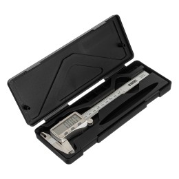 Denzel Штангенциркуль, 150 мм, электронный, большой дисплей, с глубиномером 31614