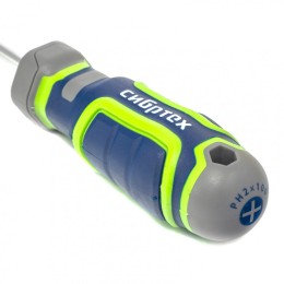 Сибртех Отвертка PH2 х 100 мм, CrV, четырехкомпонентная рукоятка 12276