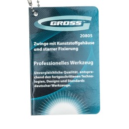 Gross Струбцина клещеобразная 4, пластиковый корпус, храповой механизм жесткой фиксации, 100 мм 20805