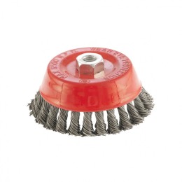 Matrix Щетка для УШМ, 125 мм, М14, "чашка", крученая проволока 0.8 мм 74625