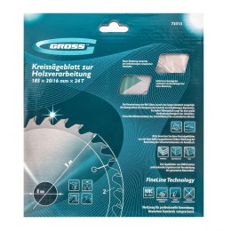 Gross Пильный диск по дереву 185 x 20/16 x 24Т 73313