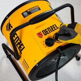 Denzel Тепловая пушка SFH-9000, 400 В, 850 м3/ч, вентилятор 3 режима, 6000/9000 Вт 96439