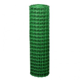 Сибртех Решетка заборная в рулоне, 1 х 20 м, ячейка 50 х 50 мм, пластиковая, зеленая, 64516