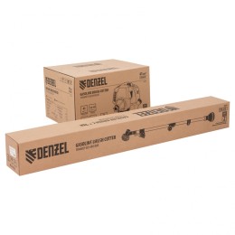 Denzel Триммер бензиновый DR-43S, 43 см3, разъемная штанга, состоит из 2 частей 96274