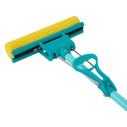 Palisad Швабра отжимная, 110 см, губка PVA 26х5,5х6 см, телескопическая рукоятка, бирюзовая, Home// 935165