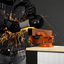 Sparta Тиски слесарные, 125 мм, поворотные, с наковальней 186255