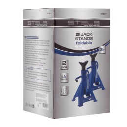 Stels Подставки под автомобиль регулируемые, 3 т, H подъема 280-430 мм, 2 шт, 51627