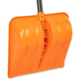 Сибртех Лопата для уборки снега пластиковая, 400х405х1380 мм, стальной черенок, усиленная// 61666