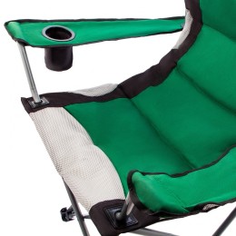 Palisad Кресло складное с подлокотниками и подстаканником, 60 х 60 х 110/92 см, Camping 69592