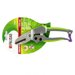 Palisad Секатор с наковальней, 170 мм, металлические обрезиненные рукоятки, 60490