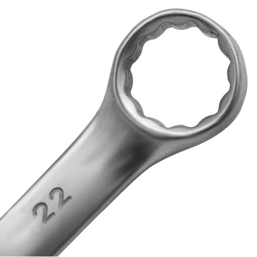 Ключ комбинированный, 22 мм, CrV, матовый хром Matrix 15118
