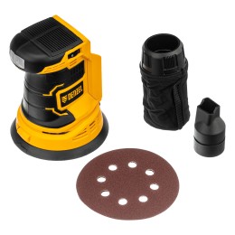 Denzel Машина шлифовальная эксцентриковая аккумуляторная COS-125-0, 18В Li-Ion 28471