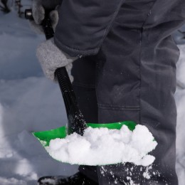 Сибртех Лопата универсальная стальная, 205 х 280 х 640 мм, пластиковый черенок, Россия, 61623