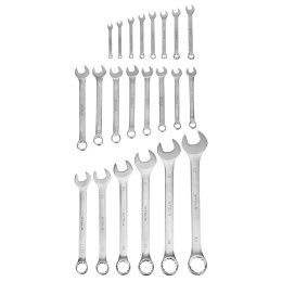 Stels Набор ключей комбинированных 6-32 мм, 22 шт, CrV, матовый хром 15423