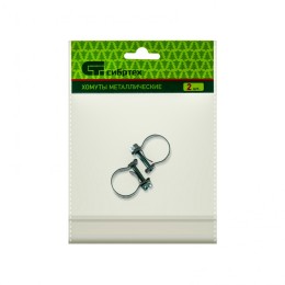 Сибртех Хомуты металлические, MINI 16-18 мм, ширина 9 мм, винтовой, W1, 2 шт 47506