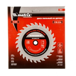Matrix Пильный диск по дереву, 190 х 20 мм, 24 зуба, кольцо 16/20 Professional73213