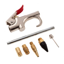 Matrix Набор продувочный пистолет, пневмат. в комплекте с насадками, 6 шт 57336