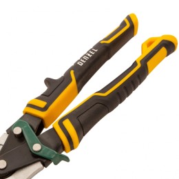 Denzel Ножницы по металлу, 270 мм, прямой и правый рез, сталь-СrMo, трехкомпонентные рукоятки 78371