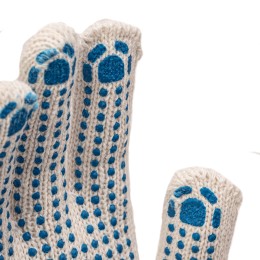 Сибртех Перчатки трикотажные, с 2хПВХ точкой, 7 класс// Россия 67824